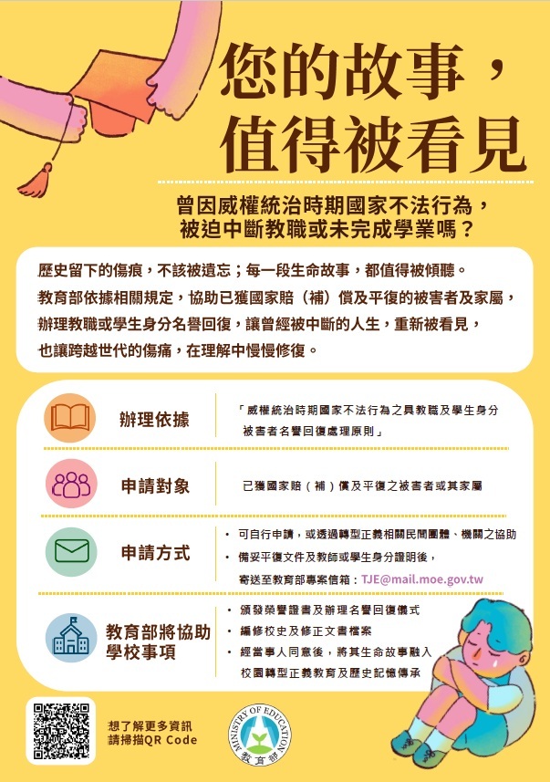 威權統治時期國家不法行為之具教職及學生身分被害者名譽回復處理原則